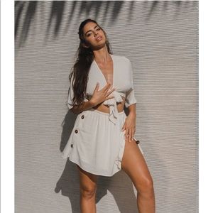 Toluca Swim Victoria Skirt in Stone